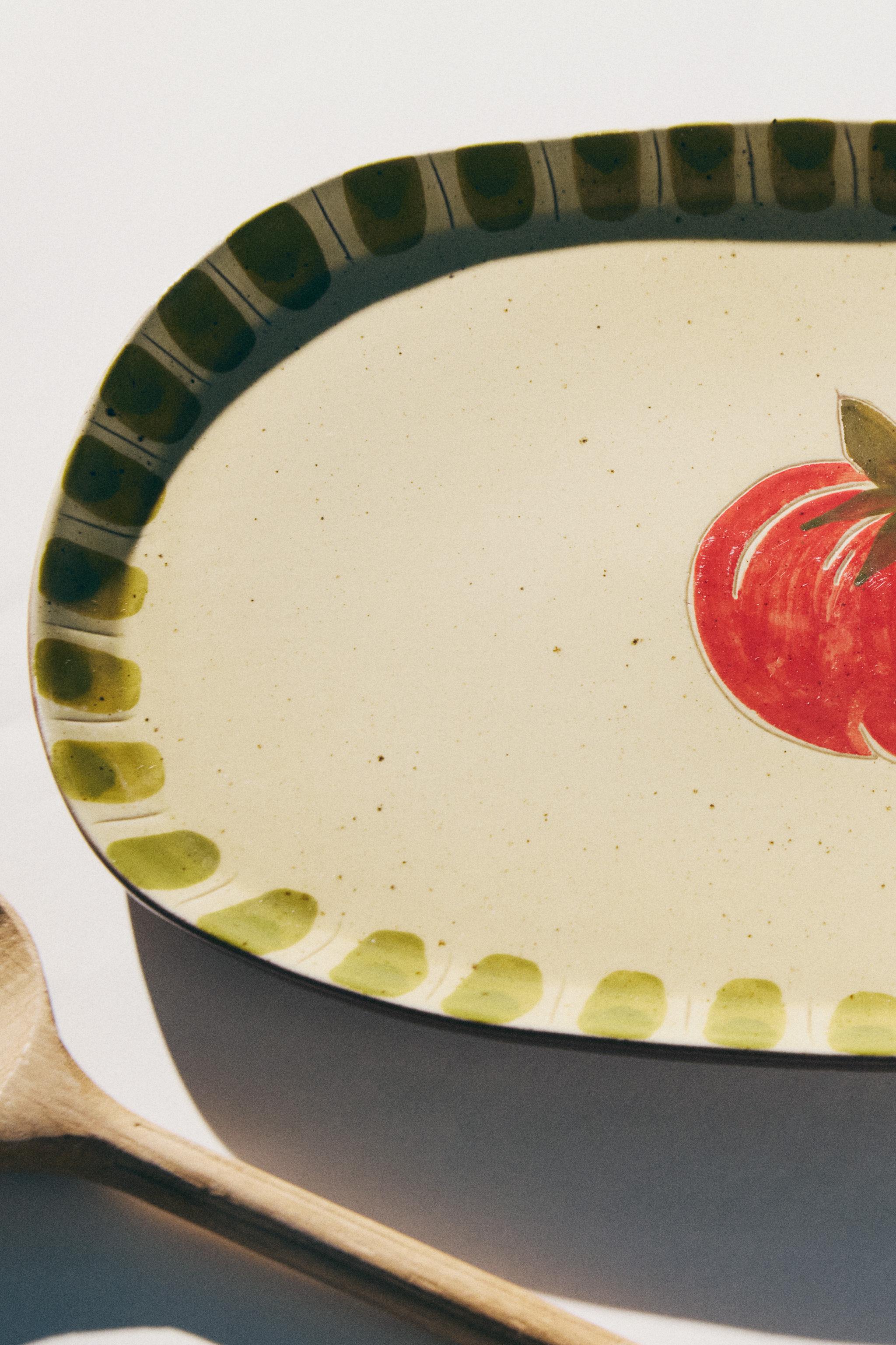FRUIT EARTHENWARE SERVING DISH
